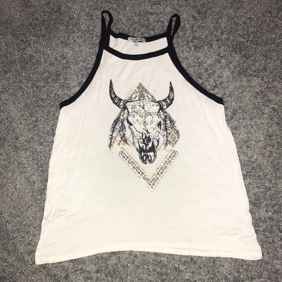 Bull skull tank top - Picture 1 of 3